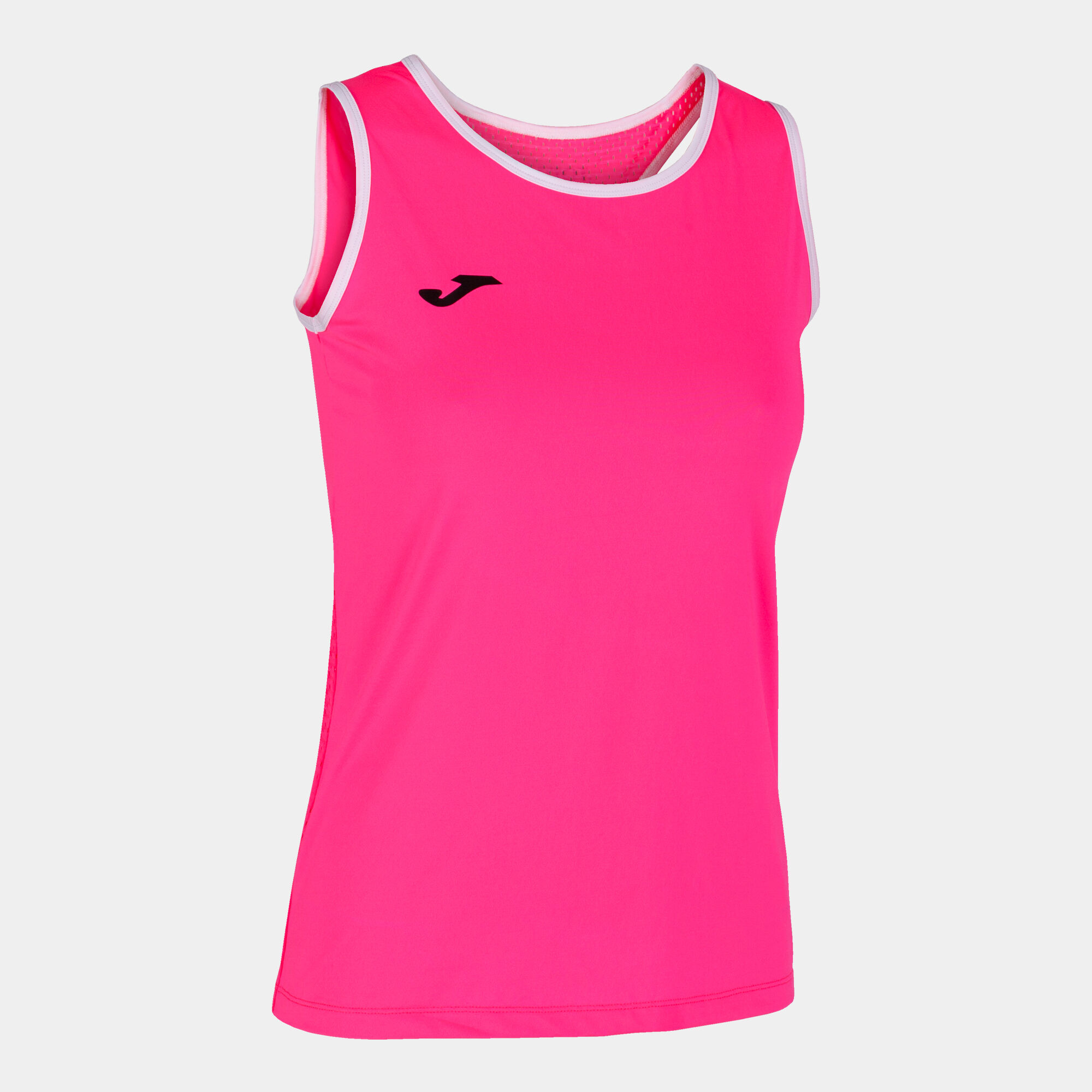 T-shirt de alça mulher Break rosa fluorescente