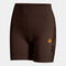 Mallas cortas mujer Indoor Gym marr&oacute;n naranja