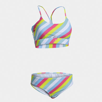 Bikini mujer Santa M&oacute;nica II blanco rosa