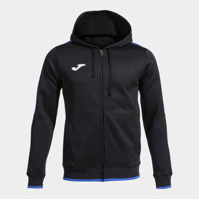Hooded jacket man Olimpiada black royal blue