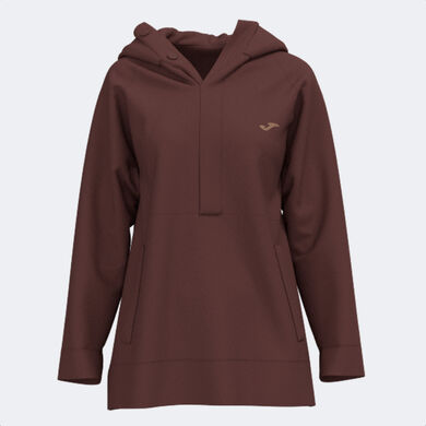 Sudadera con capucha mujer Soft marr&oacute;n