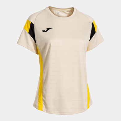Shirt short sleeve woman Montreal beige yellow