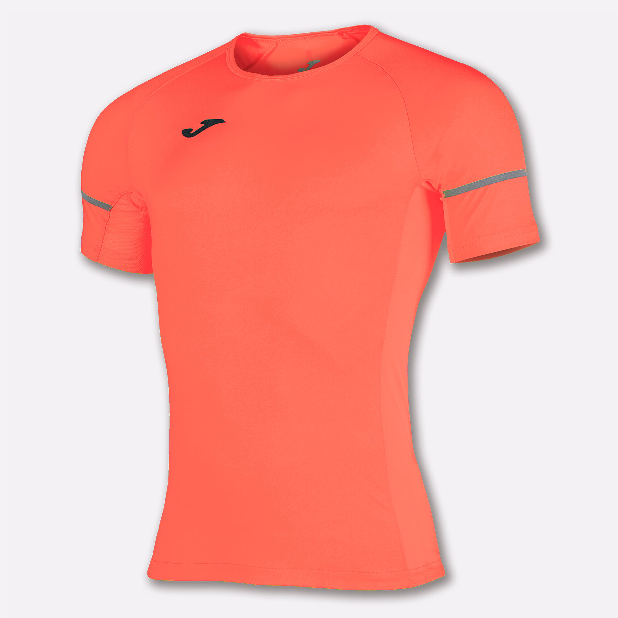 MAILLOT MANCHES COURTES HOMME RACE CORAIL FLUO