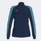 Sweatshirt woman Elite IX navy blue turquoise