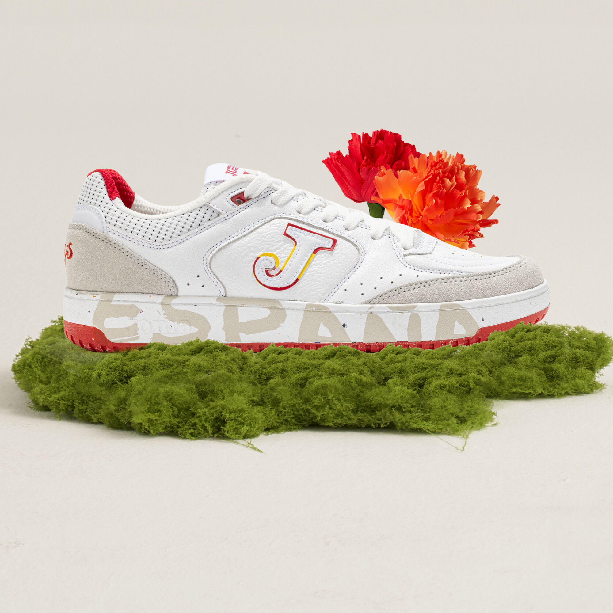 Casual shoes Flexys 24 Spanish Olympic Committee unisex white red