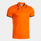 Kurzarm-poloshirt mann Combi Premium orange schwarz