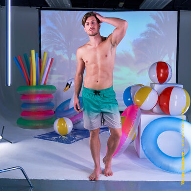 Costume bermuda uomo Degraded blu