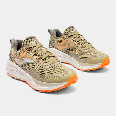 Zapatillas trail Shock Lady 26 mujer beige naranja