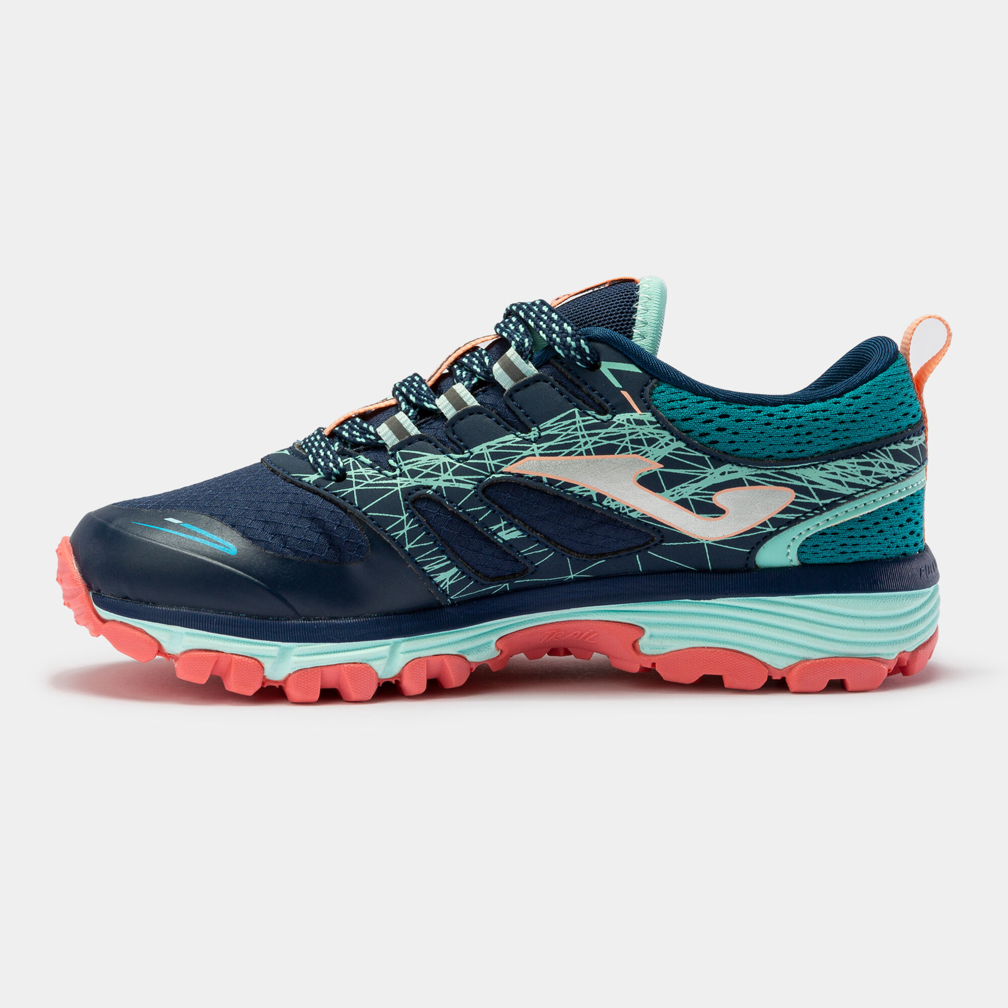 TRAIL-RUNNING SHOES SIMA 22 JUNIOR NAVY BLUE TURQUOISE