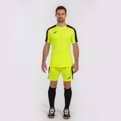 Maglia a manica corta uomo Academy III giallo fluorescente nero