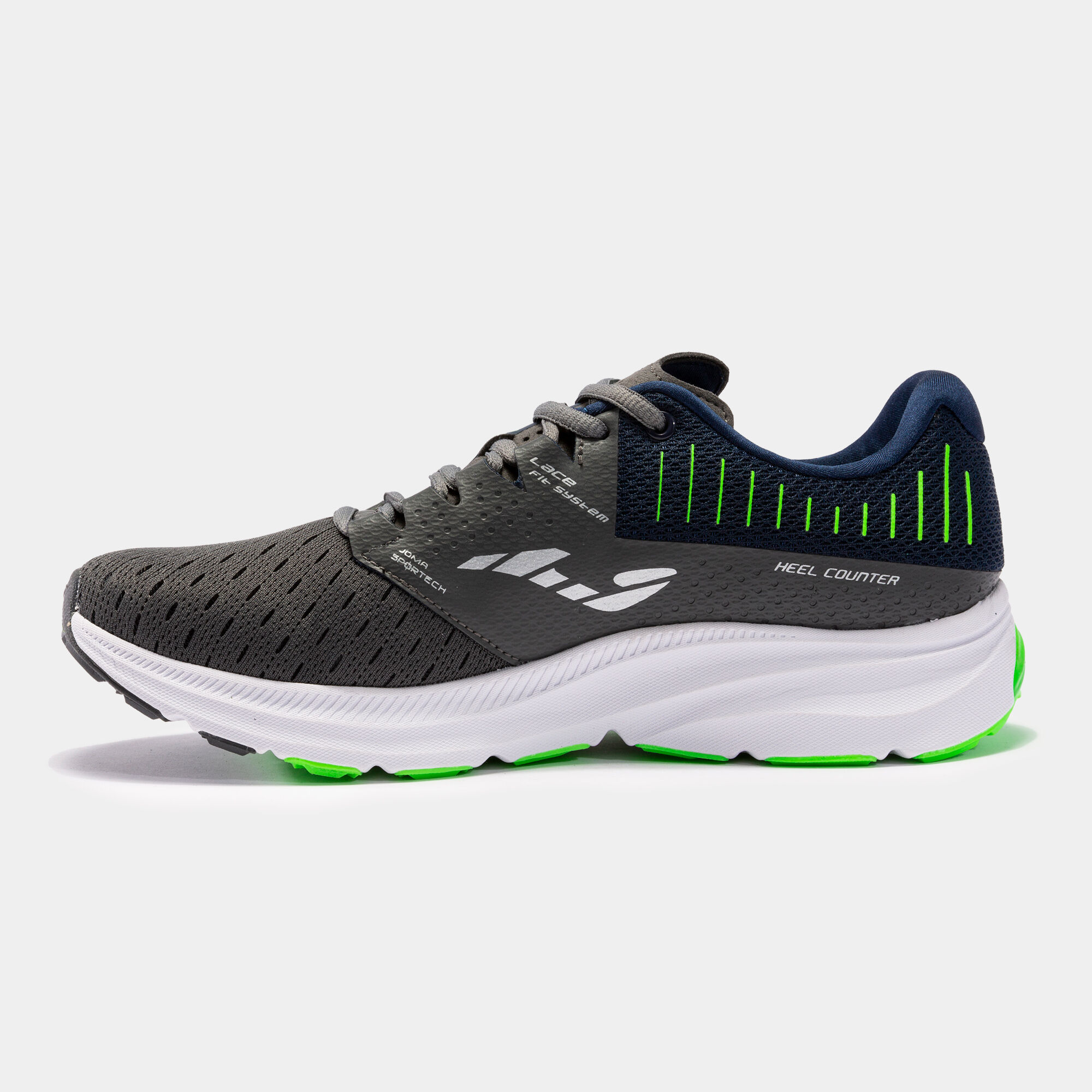 CHAUSSURES RUNNING VICTORY 22 HOMME GRIS VERT FLUO