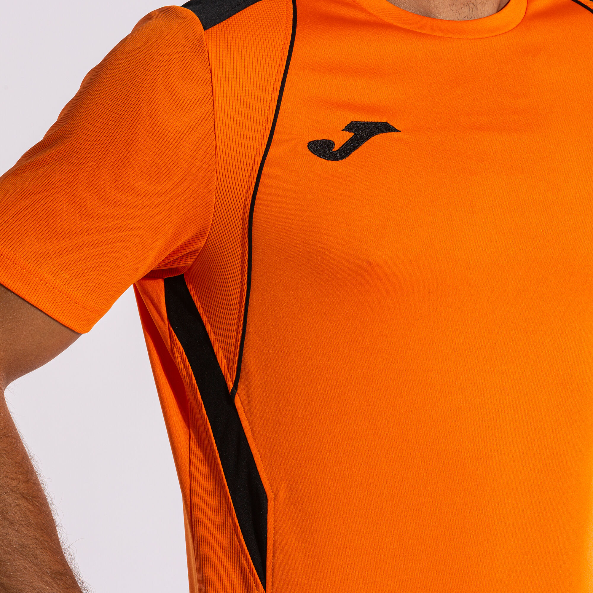 Black and orange champion shirt top