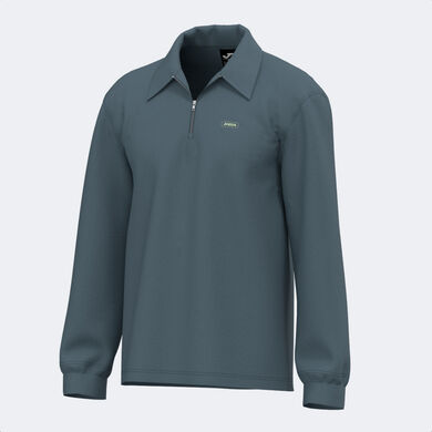Polo shirt long-sleeve man Mimetic blue