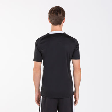 Camiseta manga corta hombre City negro blanco