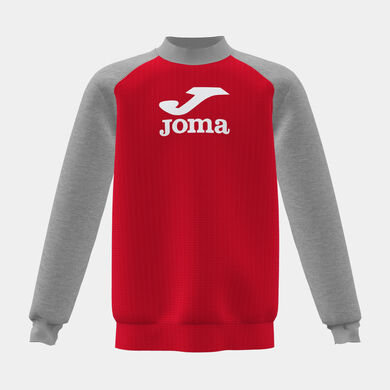 Sudadera niño Lion rojo gris melange