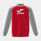 Sweat-shirt garçon Lion rouge gris melange