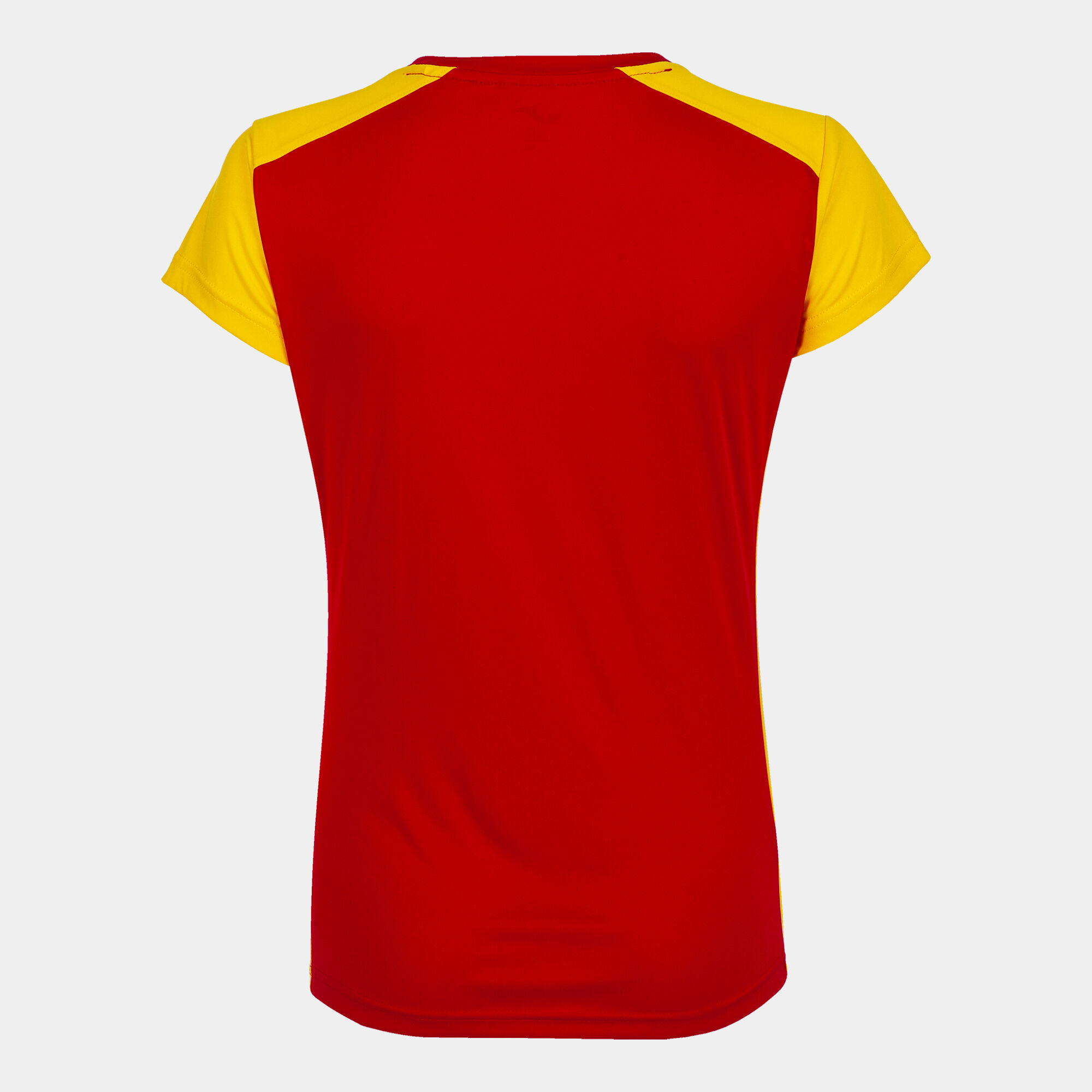 Shirt short sleeve woman Record II red yellow