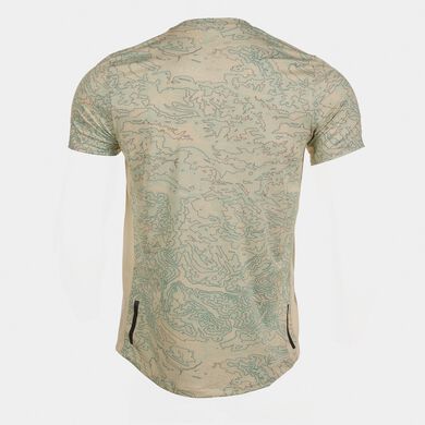 T-shirt manga curta homem Explorer bege