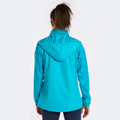 Imperméable femme Montreal turquoise fluo