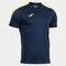 Tricou cu m&acirc;necă scurtă bărbaȚi Olimpiada bleumarin galben