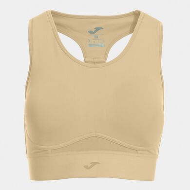 Sujetador deportivo mujer Core beige