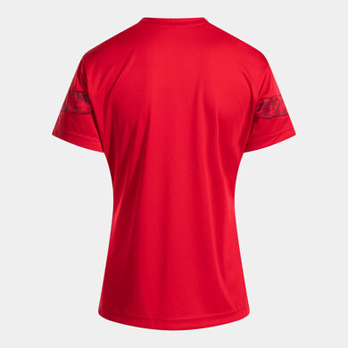 Shirt short sleeve woman Championship VIII red yellow