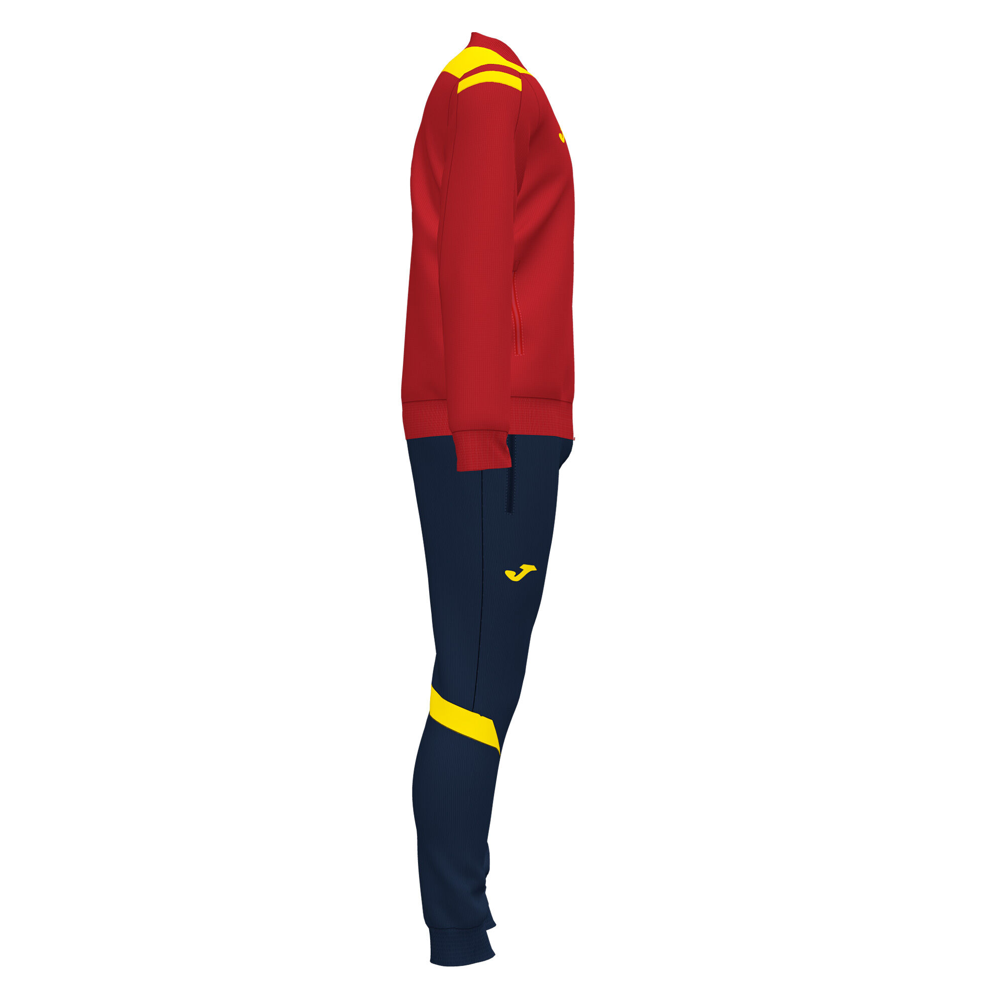 Red and yellow tracksuit 2025