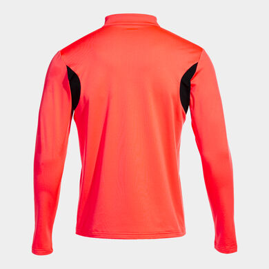 Sudadera hombre Winner III coral flúor negro