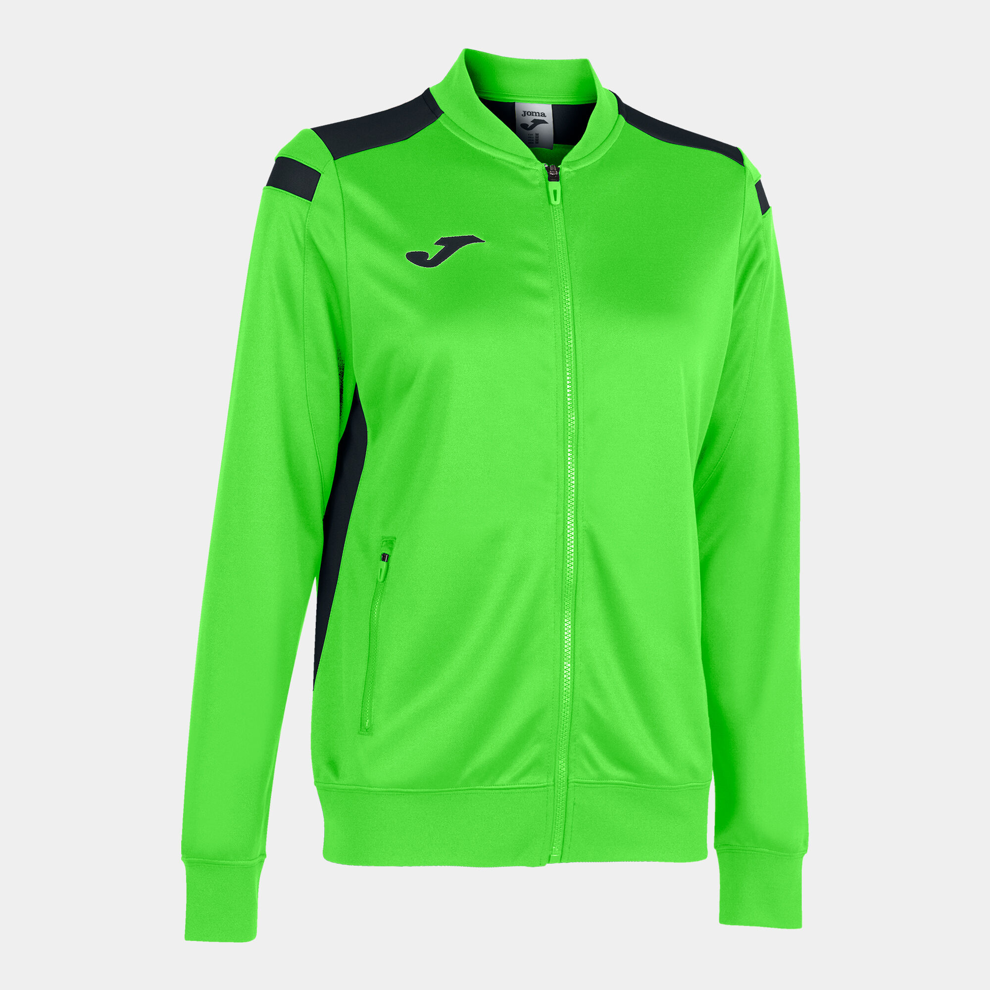 Bluza rozpinana kobiety Championship VI fluorescencyjny zielony czarny