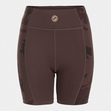 Mallas cortas mujer Breath marr&oacute;n