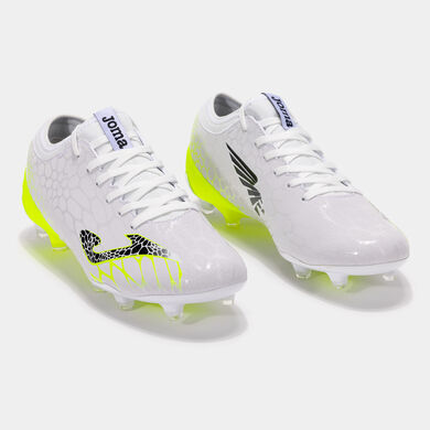 Botas fútbol Gol 25 terreno firme FG blanco