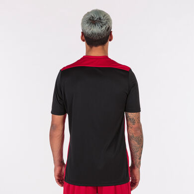 Shirt short sleeve man Championship VI black red