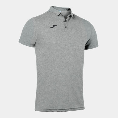 Polo z kr&oacute;tkim rękawkiem mężczyźni Hobby szary melanz
