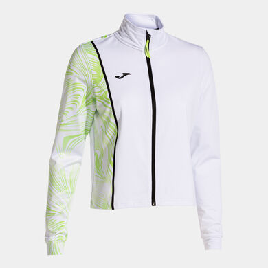 Chaqueta mujer Challenge blanco verde