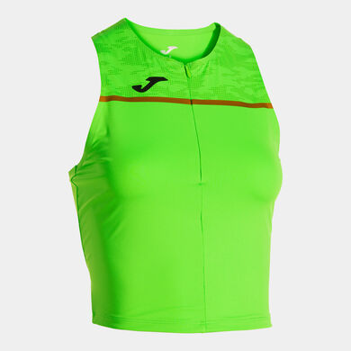 Tank-top woman Record III fluorescent green