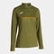 Sweatshirt frau Record III khakifarben