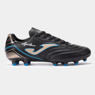 Botas fútbol Aguila 23 terreno firme FG negro oro