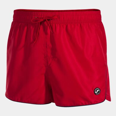 Pantaloni scurți bermude pentru plajă bărbaȚi Curve roșu