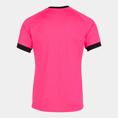 Camiseta manga corta hombre Supernova III rosa flúor negro