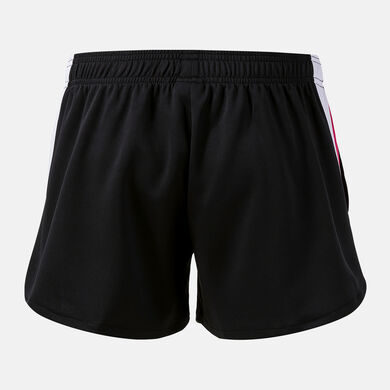 Pantaloncini donna Terra nero fucsia