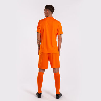 Shirt short sleeve man Toletum IV orange black