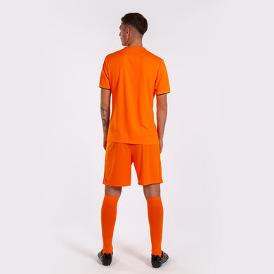 Camiseta manga corta hombre Toletum IV naranja negro