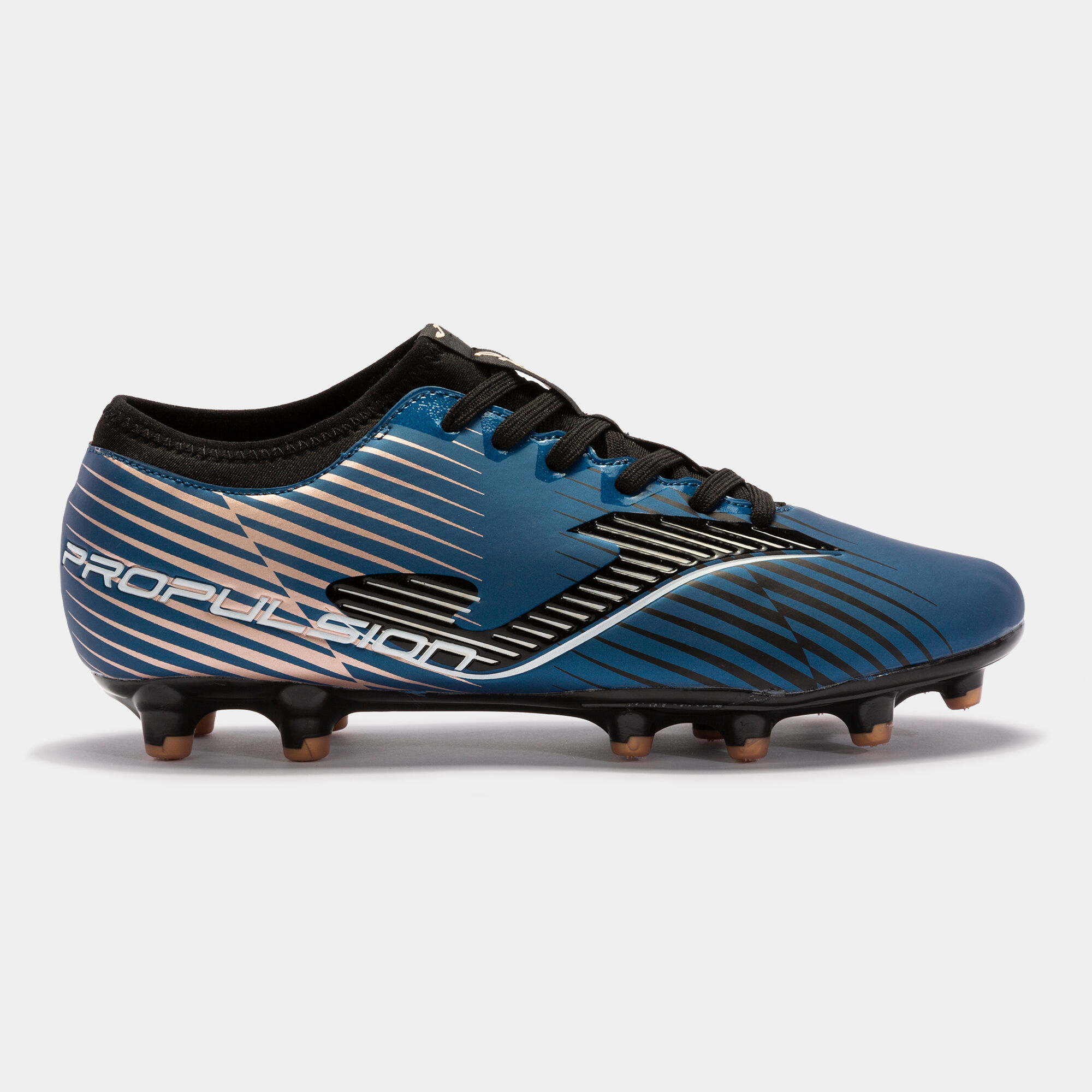 Buty piłkarskie Propulsion Cup 23 utwardzony grunt FG czarny niebieski