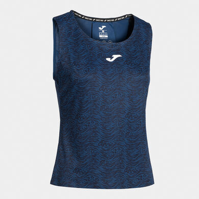 Sleeveless t-shirt woman Challenge navy blue
