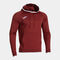 Hooded sweater man Combi Premium burgundy white