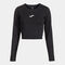 Langarmshirt frau Step schwarz