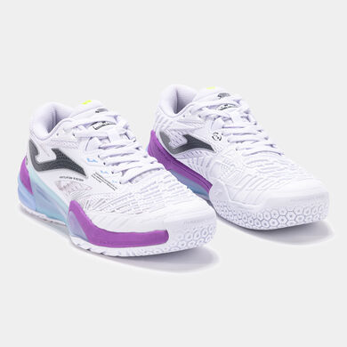 Pantofi sport Roland Lady 24 teren tare damă alb violet