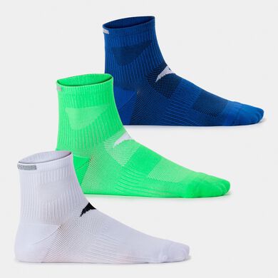 Calcetines unisex Running Night blanco azul lima