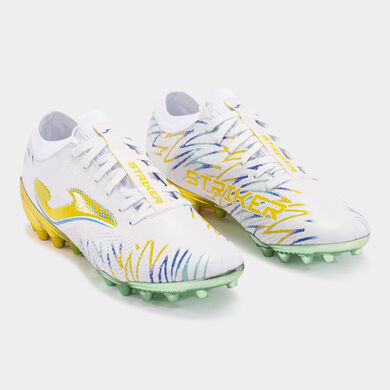 Ghete fotbal Striker 24 gazon artificial AG alb