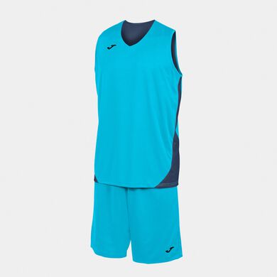 Ensemble unisexe Kansas turquoise fluo bleu marine